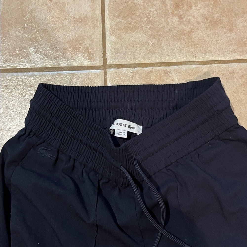 Lacoste Blue Drawstring Dress Pants